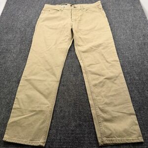 Lee Regular Fit Straight Leg Jeans Men's Size 38×32 Beige Brown 5 Pocket NWT